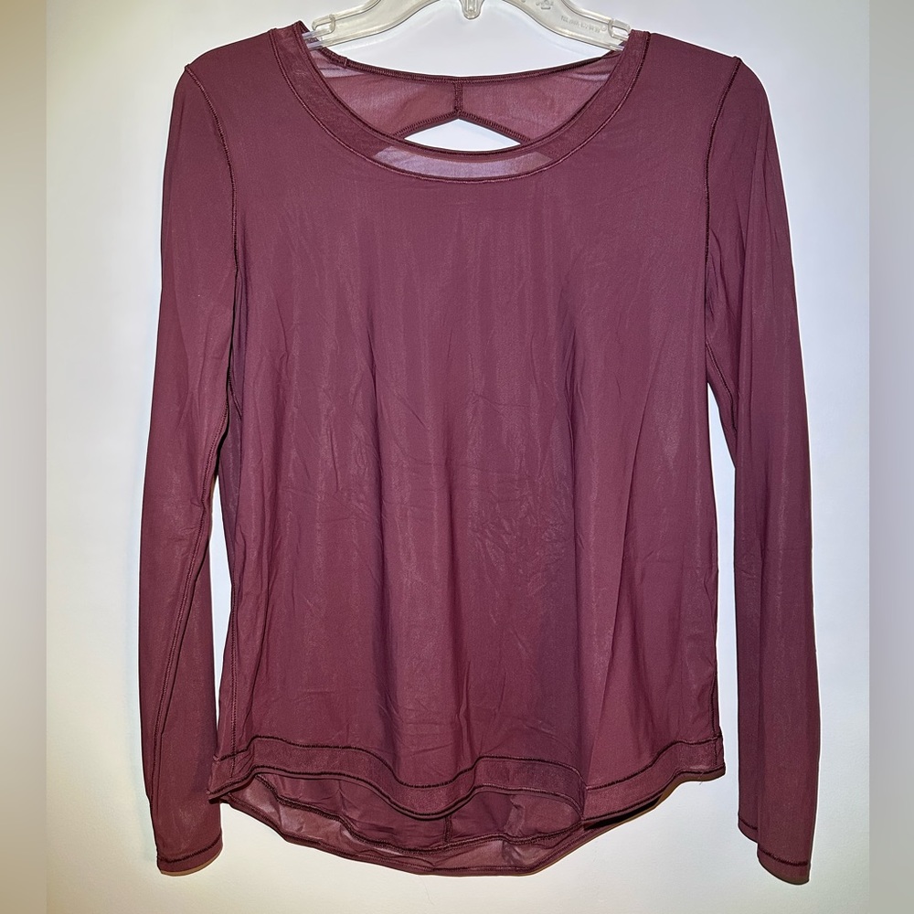 Lululemon Athletica - Long Sleeve Backless Top Size 6